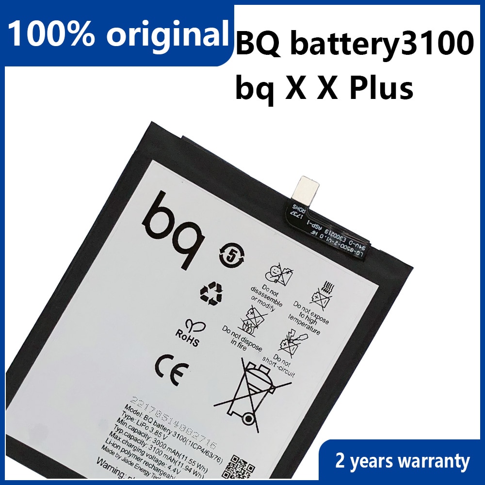 100% Original 3100mAh Telefon Batterie Für BQ Aquaris X X Profi Telefon Batterien Mit Werkzeuge + Verfolgung anzahl