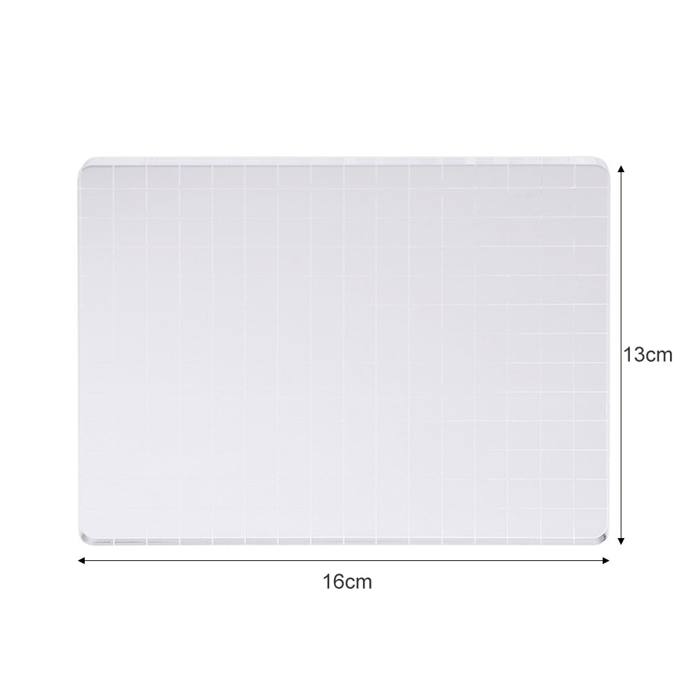 9 Size Acrylic Block For Clear Stamp Cling Mounted Rubber Stamps DIY Scrapbooking Clear Photo Album Decorative Handmade Tool: 13x16CM