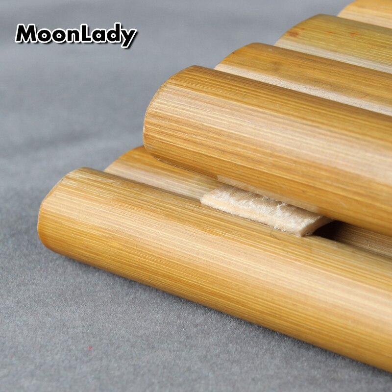 13 Pipes Pan Flute Double Pipes Bamboo Pan Pipe Traditional Woodwind Musical Instrument for Musical Lover