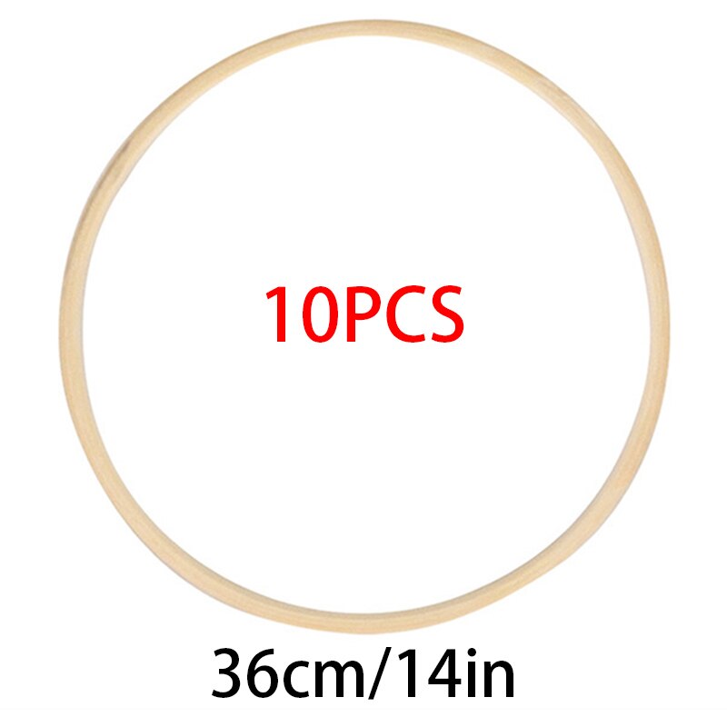 Cadre rond en bois de bambou, 8-40cm, cercle de broderie, outils pour bricolage, artisanat, couture, accessoires de décoration: 36cm