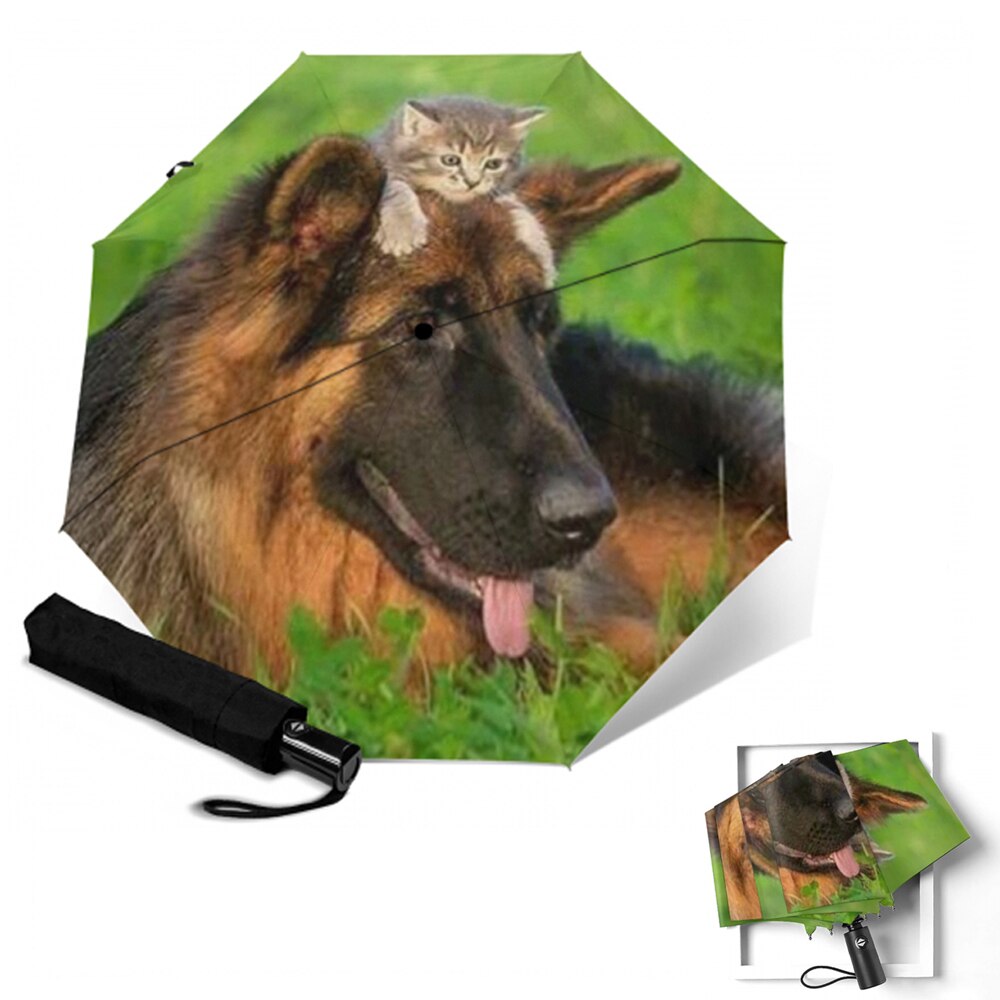 Sombrilla de automática para perro, sombrilla de Anti UV para mujer, sombrilla plegable para 3 personas, paraguas para niños lluviosos, para hombre: YSA1820