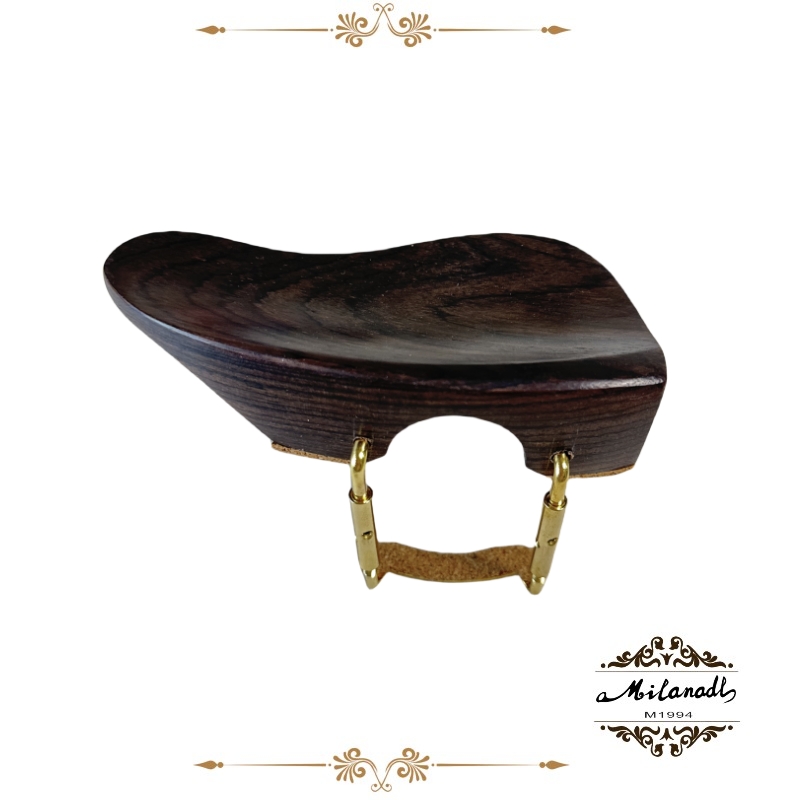 4/4 Violin Chinrest/Chin Rest With Clamp Screw Bracket Cork,Ebony Jujube Wood,Fiddle Parts Violin Accessories: light green