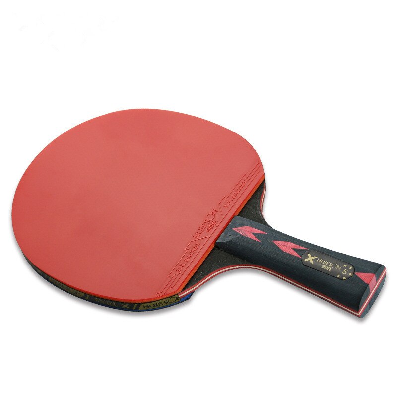 Conjunto de raqueta de tenis de mesa de carbono de 5 estrellas mejorado 2 uds, palo de Paddle de Ping Pong ligero y potente con buen Control