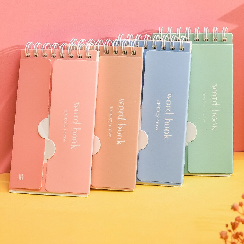 Morandi Kawaii Little Notepad Portable Cute Loose-leaf Notebook Diary Simple Office Classification School Supplies