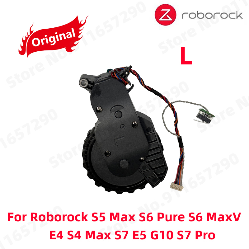 Original Roborock S5 Max S6 Pure S6 MaxV E4 S4 Max S7 E5 G10 S7 Pro ruedas para caminar izquierda y derecha accesorios para aspiradoras: Verde claro