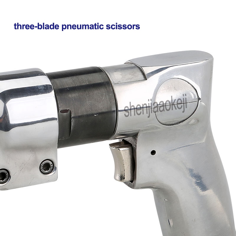 Three-blade pneumatic scissors cutter nipper Metal Iron mesh max. 1.2mm pneumatic Cutting Shearing Tools, air shears