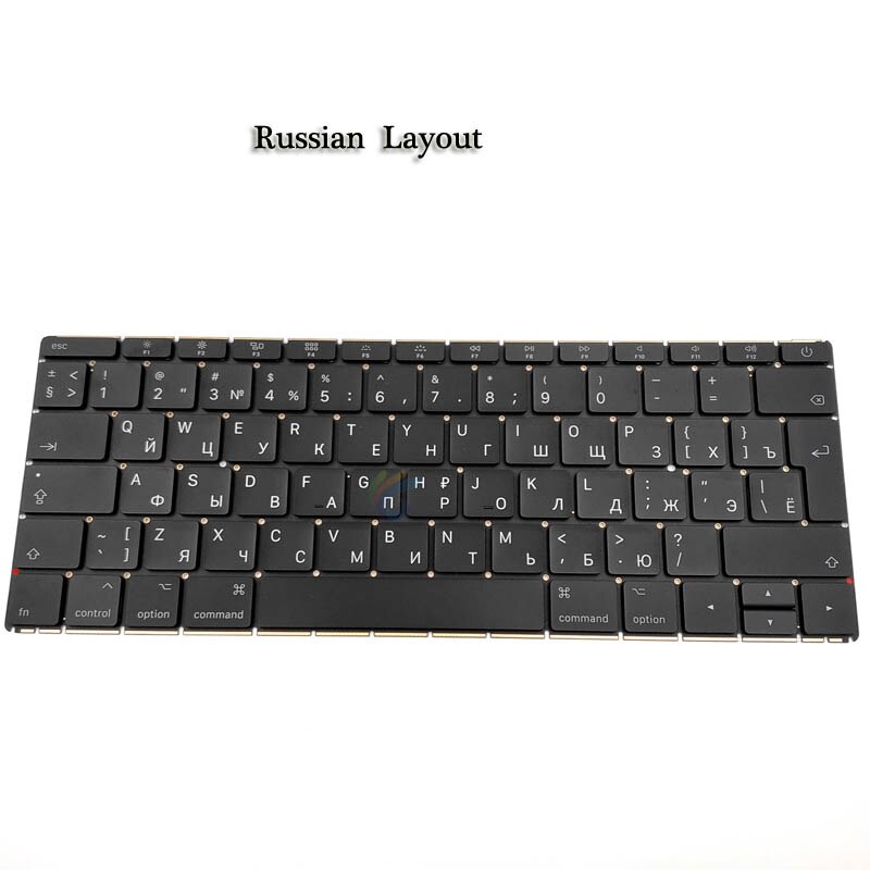 A1534 Russisch/Duits/Spanje/Frankrijk/Korea/Italië/Uk/Us Keyboard Voor Macbook 12 Inch Laptop A1534 Toetsenbord Jaar