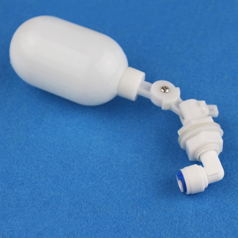 517E Water Filter Float Ball Valve 1/4 inch Quick Connect Push in to Connect Tube Fittings Adjustable Plastic Float Valve