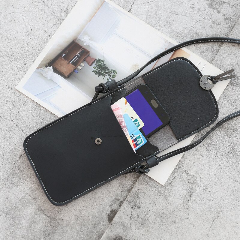 Style unique épaule sac à main sac de messager écran tactile téléphone portable portefeuille en cuir bandoulière sac à main fille