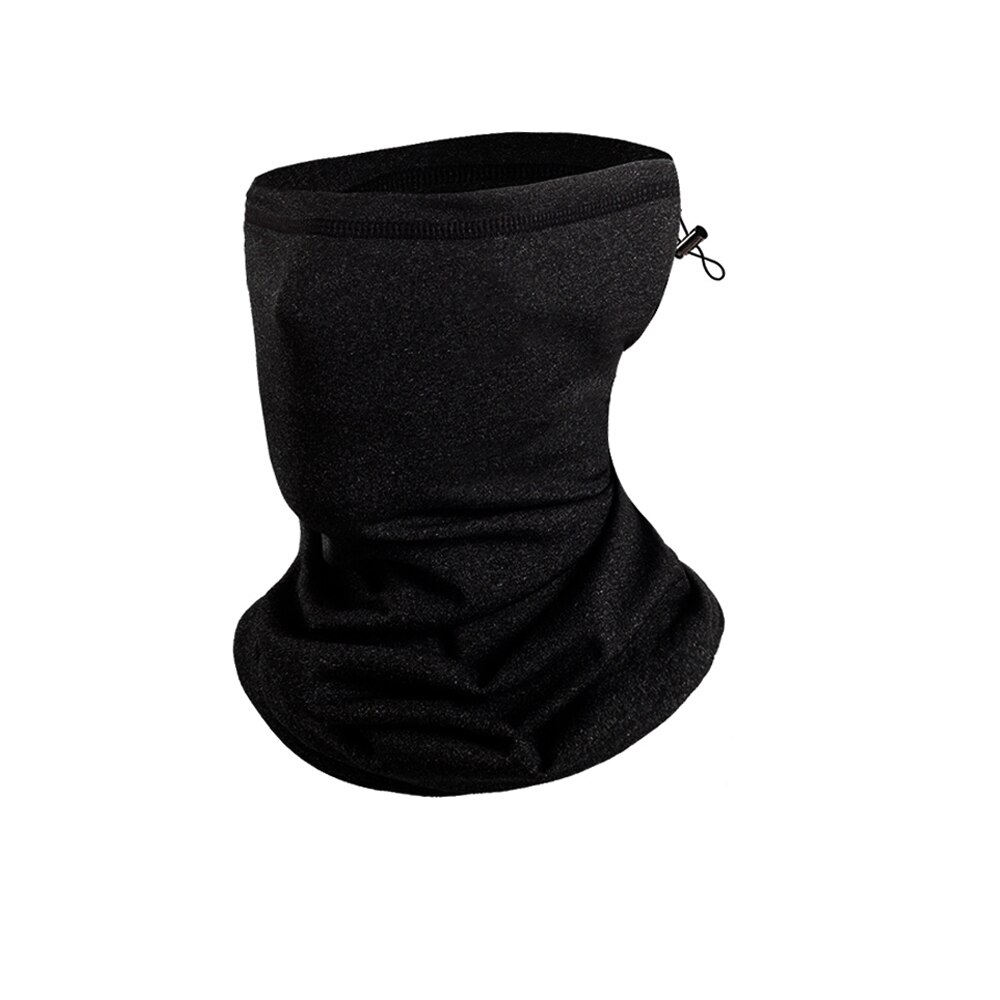 Unisex Winter Cycling Face Scarf With PM2.5 Filter Neck Warmer Outdoor Running Fleece Bicycle Bandana Sport Windproof Headwear: style2 black
