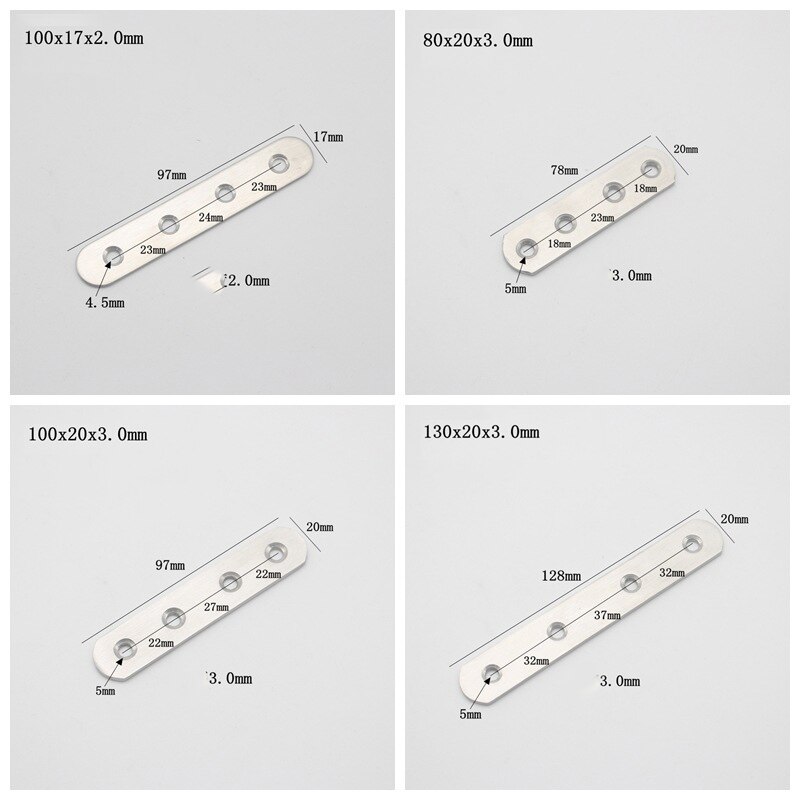 1/2/10pcs Stainless Steel Connector of Straight Iron Sheet Angle Cabinet Corner Code
