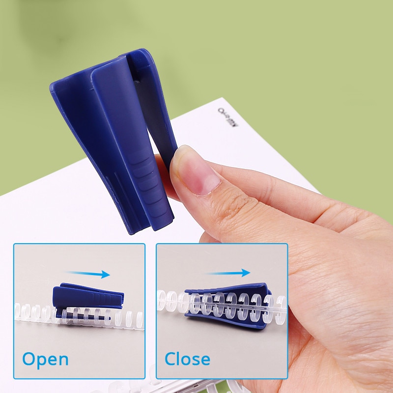 10pcs 12mm 30 26 Holes Plastic Binding Strip A4 Removable DIY Loose-Leaf Notebook Binder Ring Buckle Strips Office Supplies