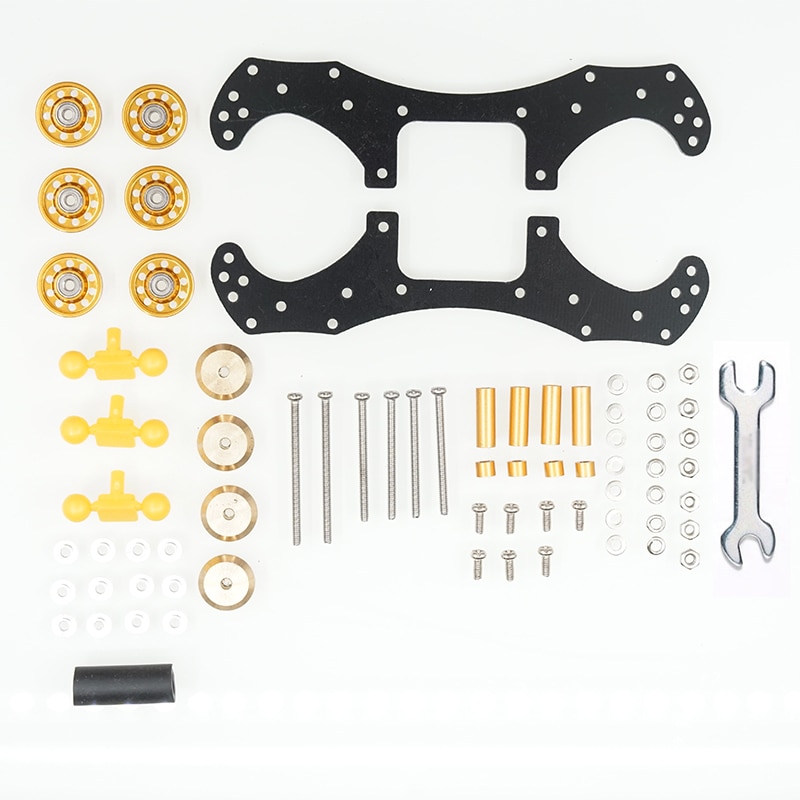 made tamiya MINI 4WD car setting VZ chassis 15526 rollers front rear spacers screws set 324 store