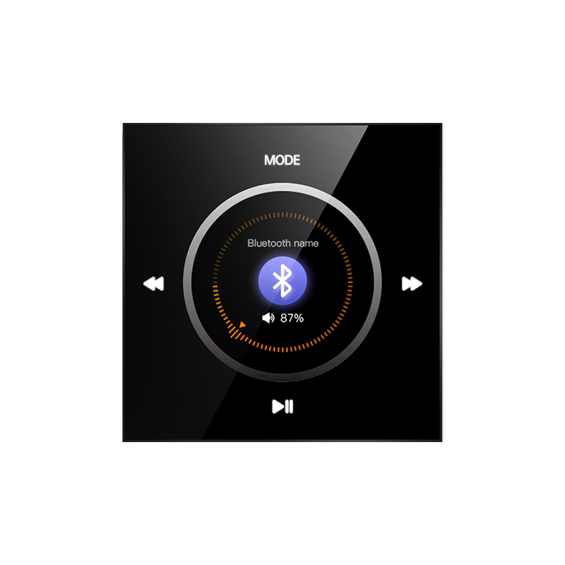 Mini Home Muziekspeler Bluetooth Achtergrondmuziekcontrolesysteem Audiopaneel Ingebouwde wandversterker FM U disk TF AUX afspelen: TRANSPARENT