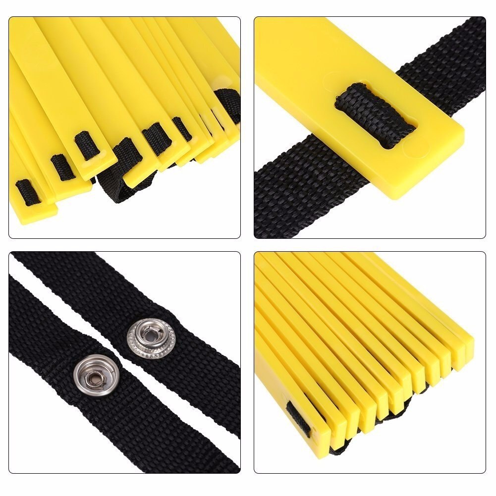 3.5M Agility Ladder Speed Ladder for Football Speed Training 7 Rung with Black Carry Case