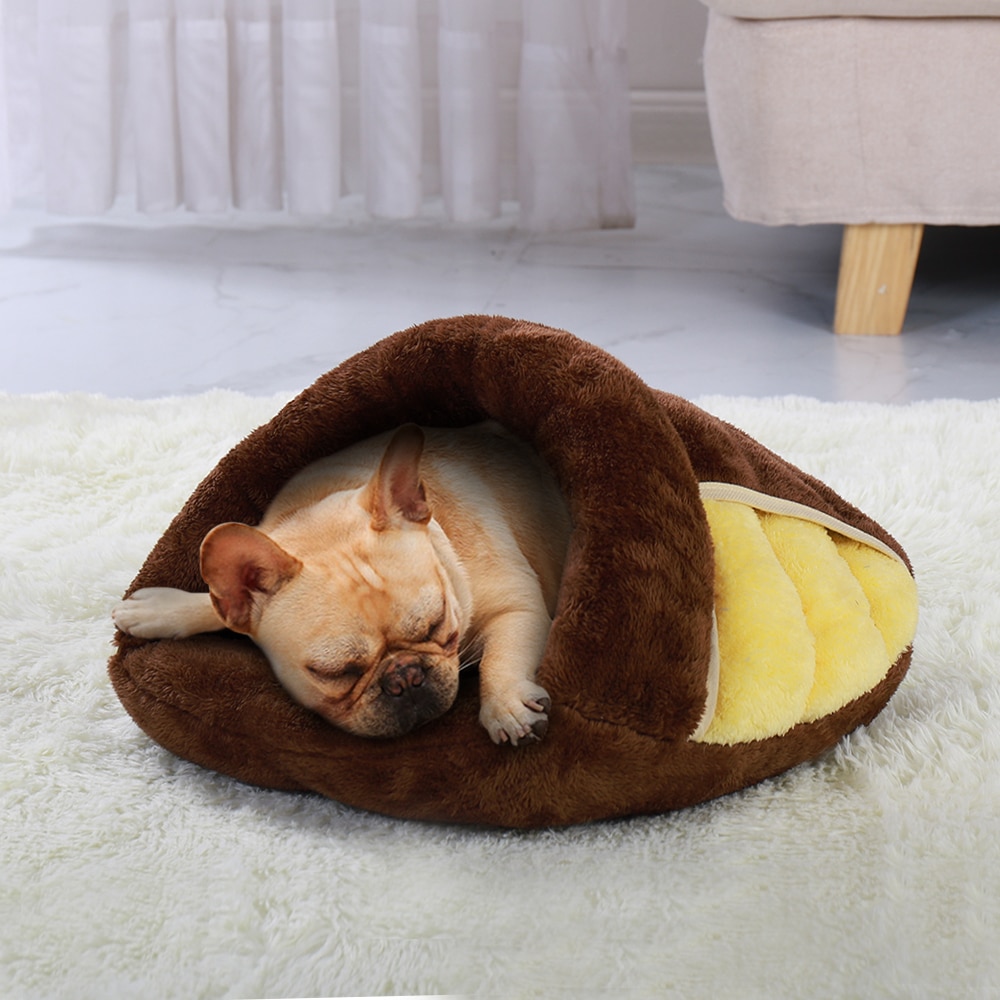 Lit pour animaux domestiques, niche d&#39;hiver pour chiens et chats, tapis de coussin, panier d&#39;intérieur, niche, produits pour chats