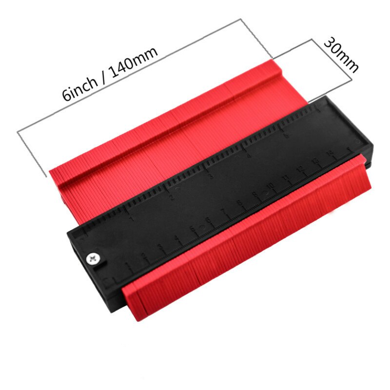 Contour Gauge Plastic Profile Gauge Multifunctional Shape Duplicator Edge Shaping Measure Ruler for Precise: Type-C