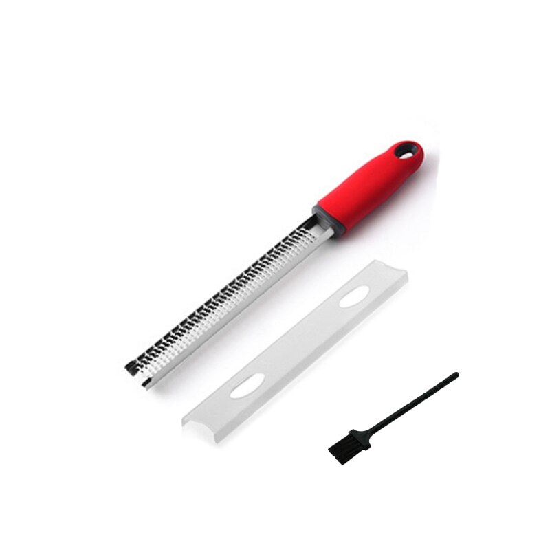 Cheese Shredder Grater 304 Stainless Steel Kit Lemon Zester Grater Cheese Board Set Hand Held Kitchen Cooking Tools: Red Set