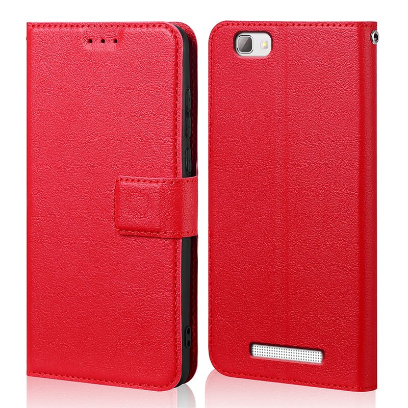 Coque de téléphone portable ZTE, étui à rabat en Silicone souple TPU + PU en cuir pour lame ZTE BA610 A610 A 610: Red