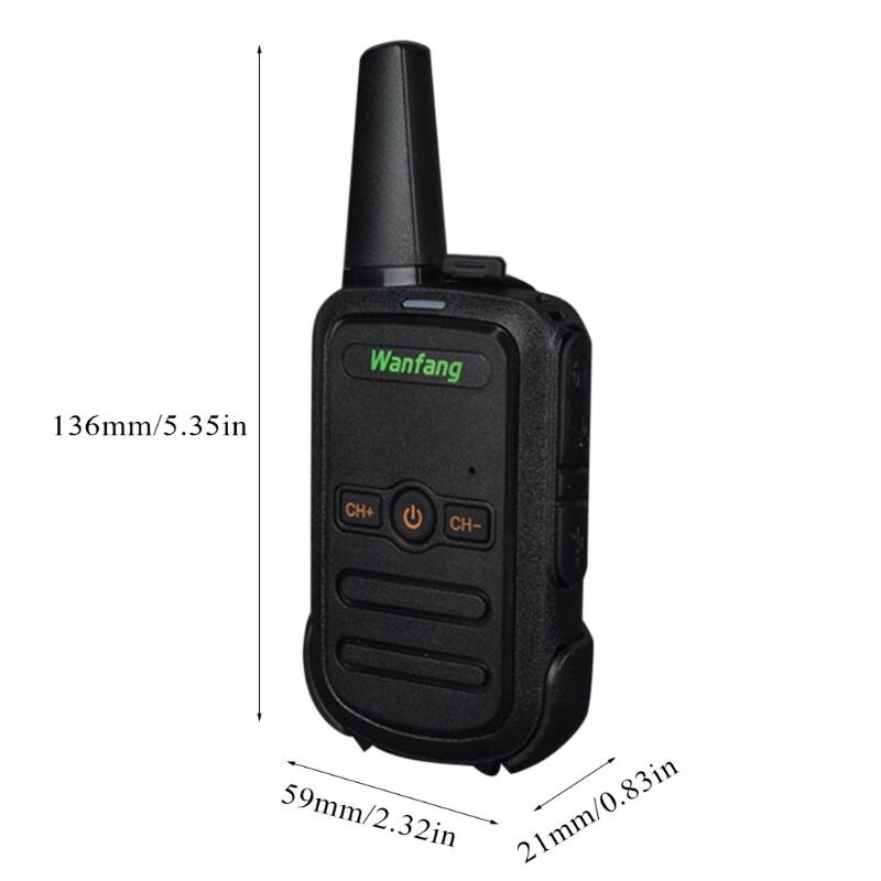 Talkie-walkie mini couleur ultra-mince ultra-petit chargement direct USB