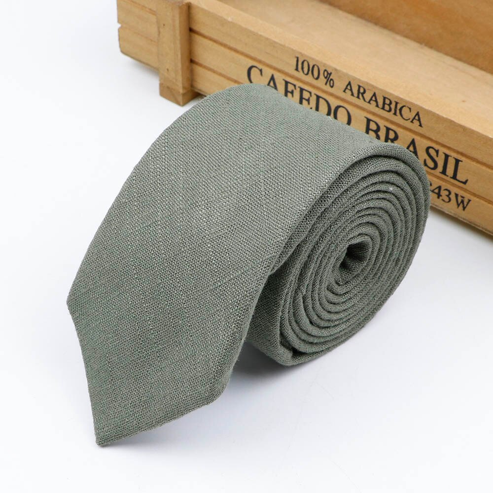 Corbata informal para hombre, corbatas delgadas hechas a mano de algodón clásico de 6,5 cm con textura de camisa estrecha para boda, Collar, corbatas delgadas,: 9