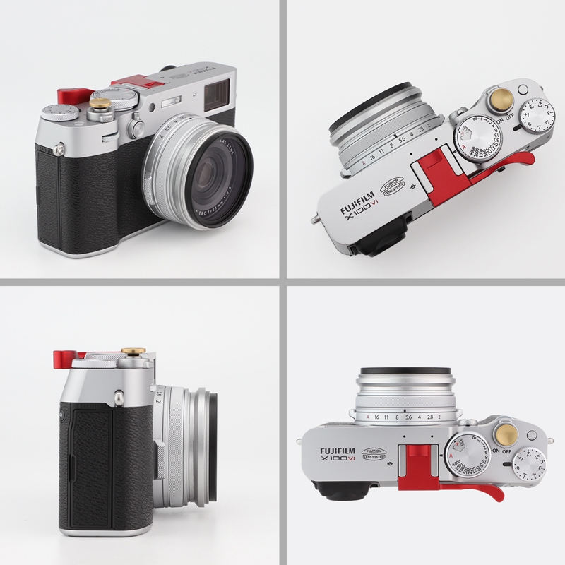 Pierścień adaptera filtra obiektywu Haoge do Fujifilm X100VI X100V 49mm UV CPL ND AR-X100 srebrny