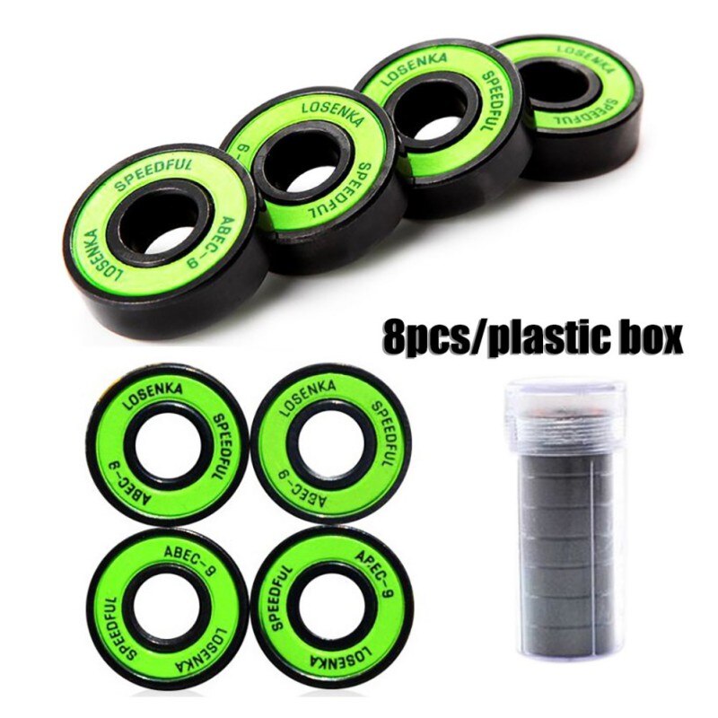 8 stücke/16 stücke/32 stücke 608 Lager ABEC 9 Skate Lager Skateboard Stahl Ball Racing Skate Lager 22*7mm/: green