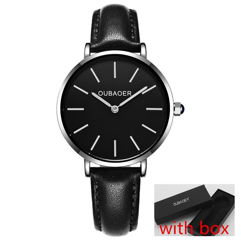 Lady Watch Women OUBAOER Wrist watches Quartz women wrist watch dress Clock Relogio Feminino Montre Femme