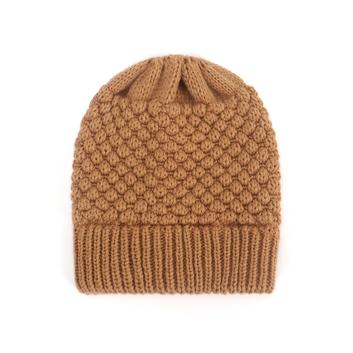 Gorro de punto elástico de punto para mujer, gorrito de punto para mujer, gorros para mujer, gorros cálidos para Otoño e Invierno: 7