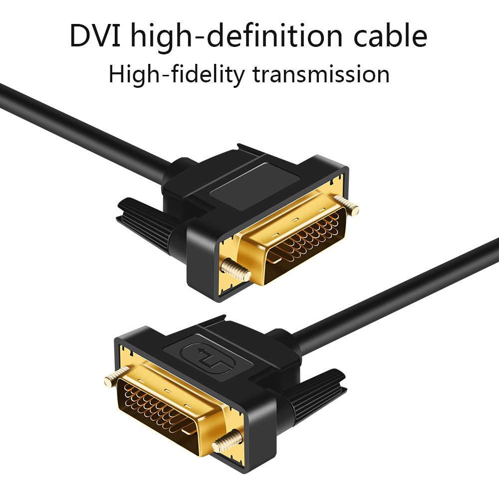 Højhastigheds dvi kabel 1m,1.8m,2m,3m guldbelagt stik han-han dvi til dvi kabel 1080p til lcd dvd hdtv xbox