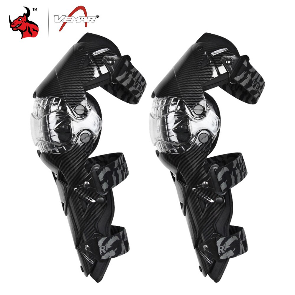 Vemar-joelheira para motocicleta, protetor de joelho para adultos, corrida de motocross, equipamento de proteção para pilotar, segurança para moto