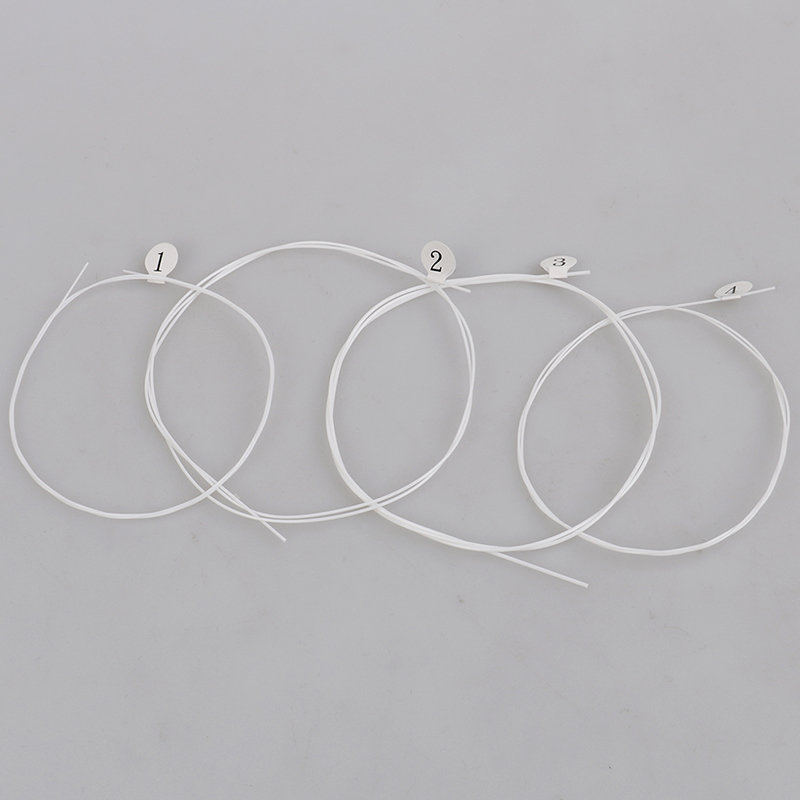 4 unids/set U105 blanco cuerdas para ukelele de nailon nylon guitarra piezas de repuesto para Ukulele