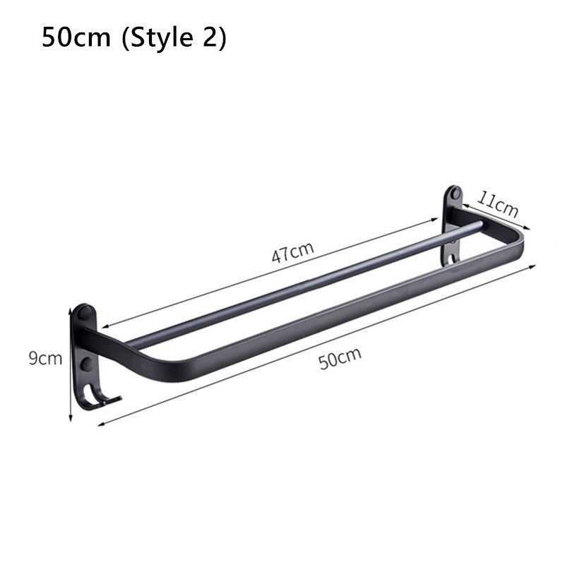 schlagen-freies Handtuch Gestell Zauberstab Waschlappen Lagerung Halfter Badezimmer Zubehör Wc Veranstalter: 50cm (Stil 2)
