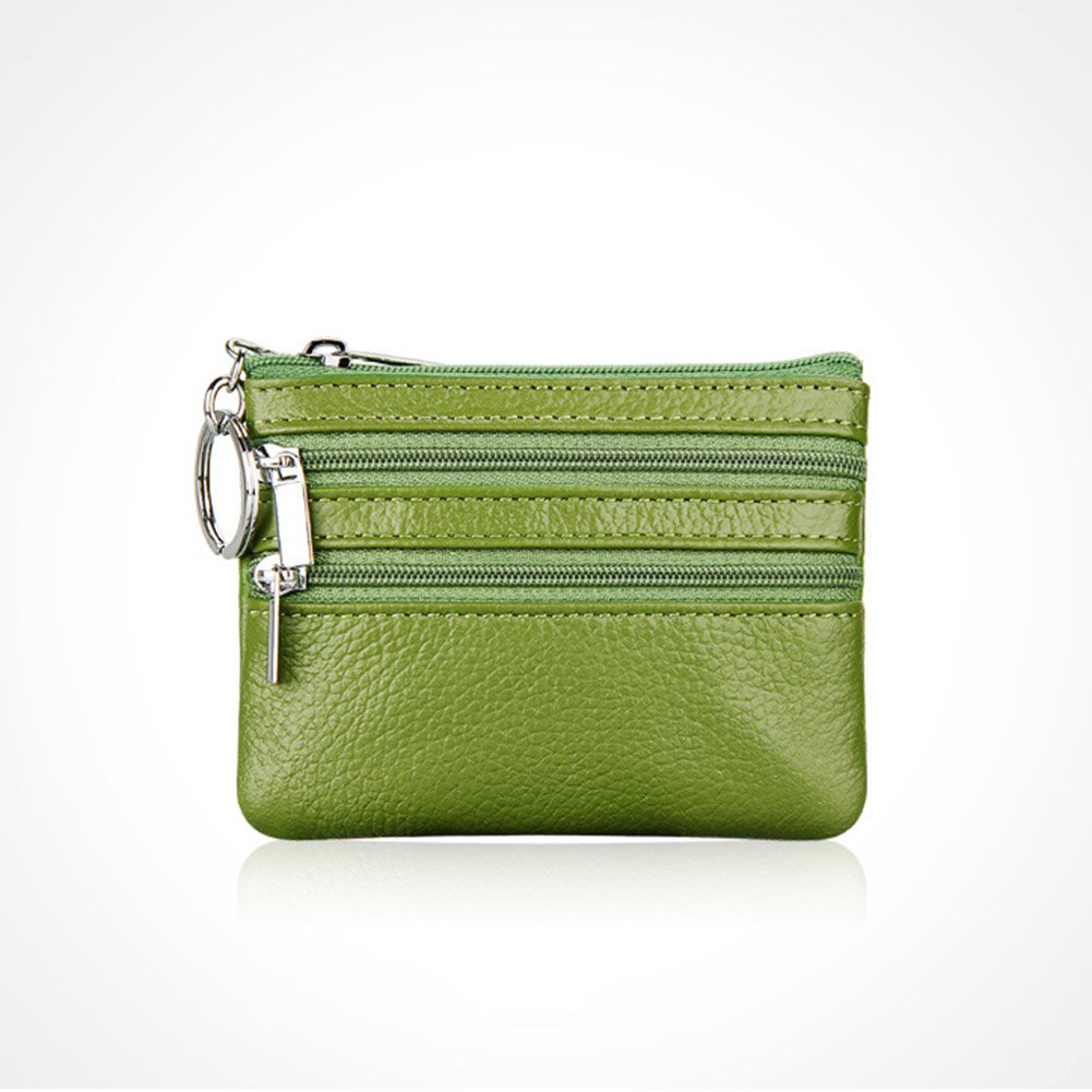 ¡Novedad de ! Cartera de gran capacidad a la para mujer, monederos cortos, Cartera de piel sintética con cremallera, tarjetero: green