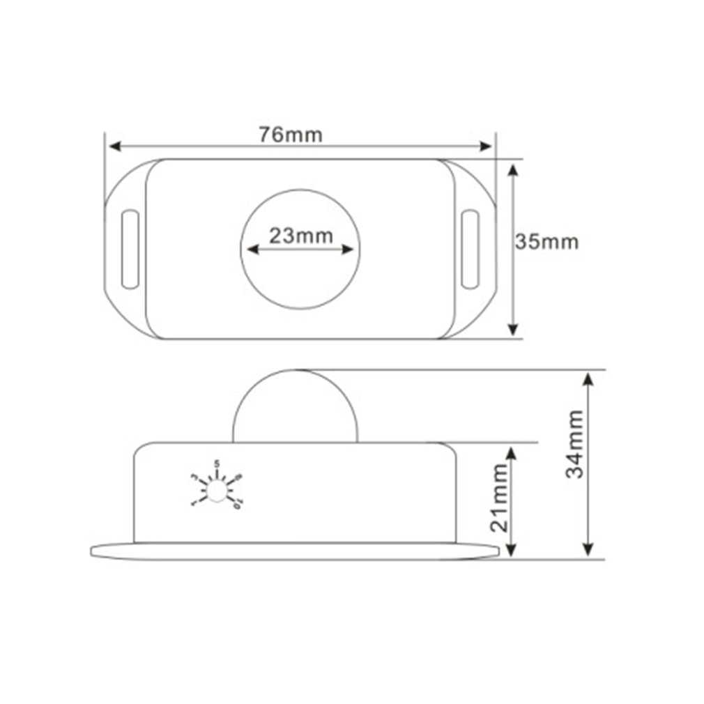 Dc 12V-24V Body Infrarood Pir Motion Sensor Schakelaar Voor Led Light Strip Automatische Infrarood Pir Motion sensor Tijdschakelaar