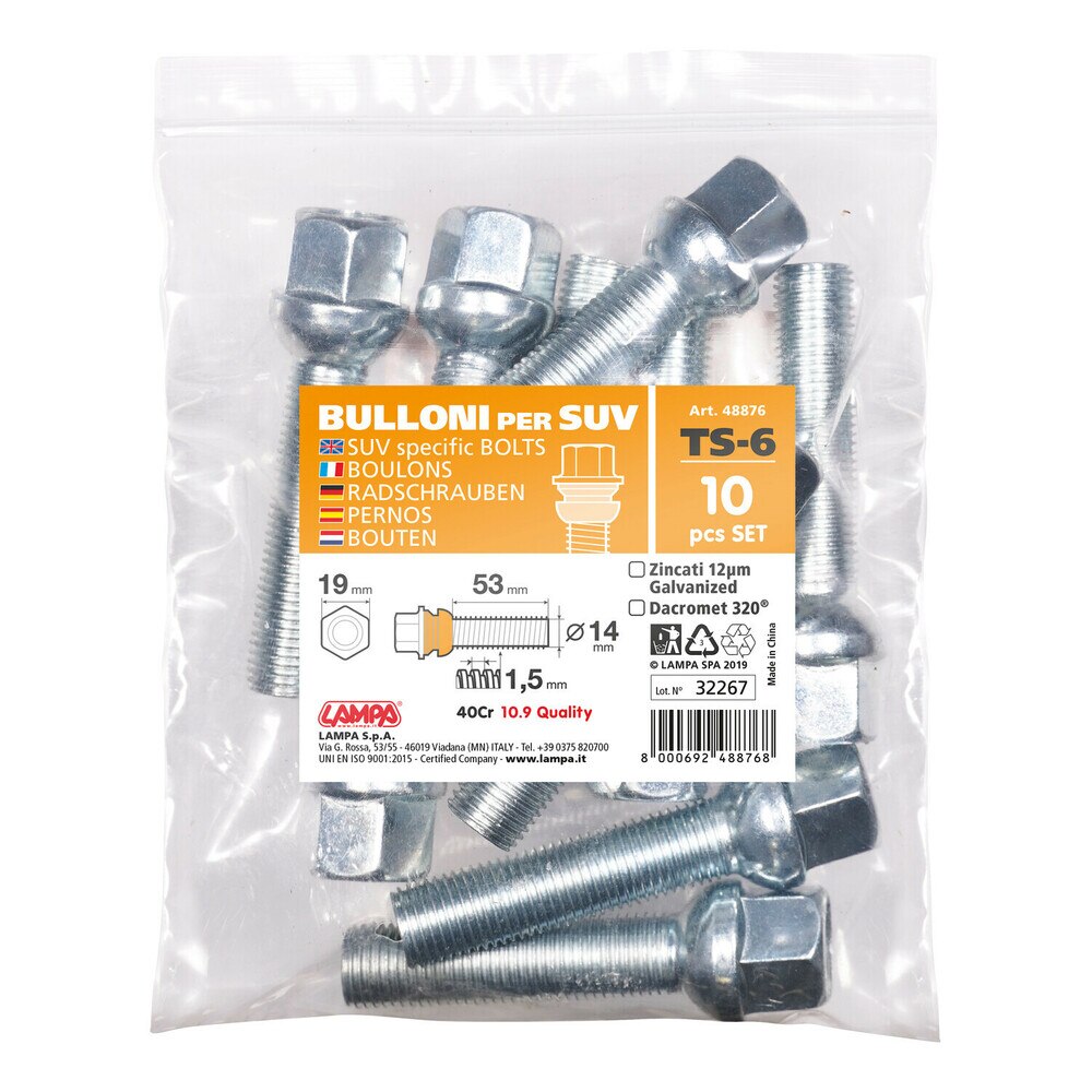 Ensemble sphérique en acier allié spécial 10 boulons avec finish-TS6 galvanisé