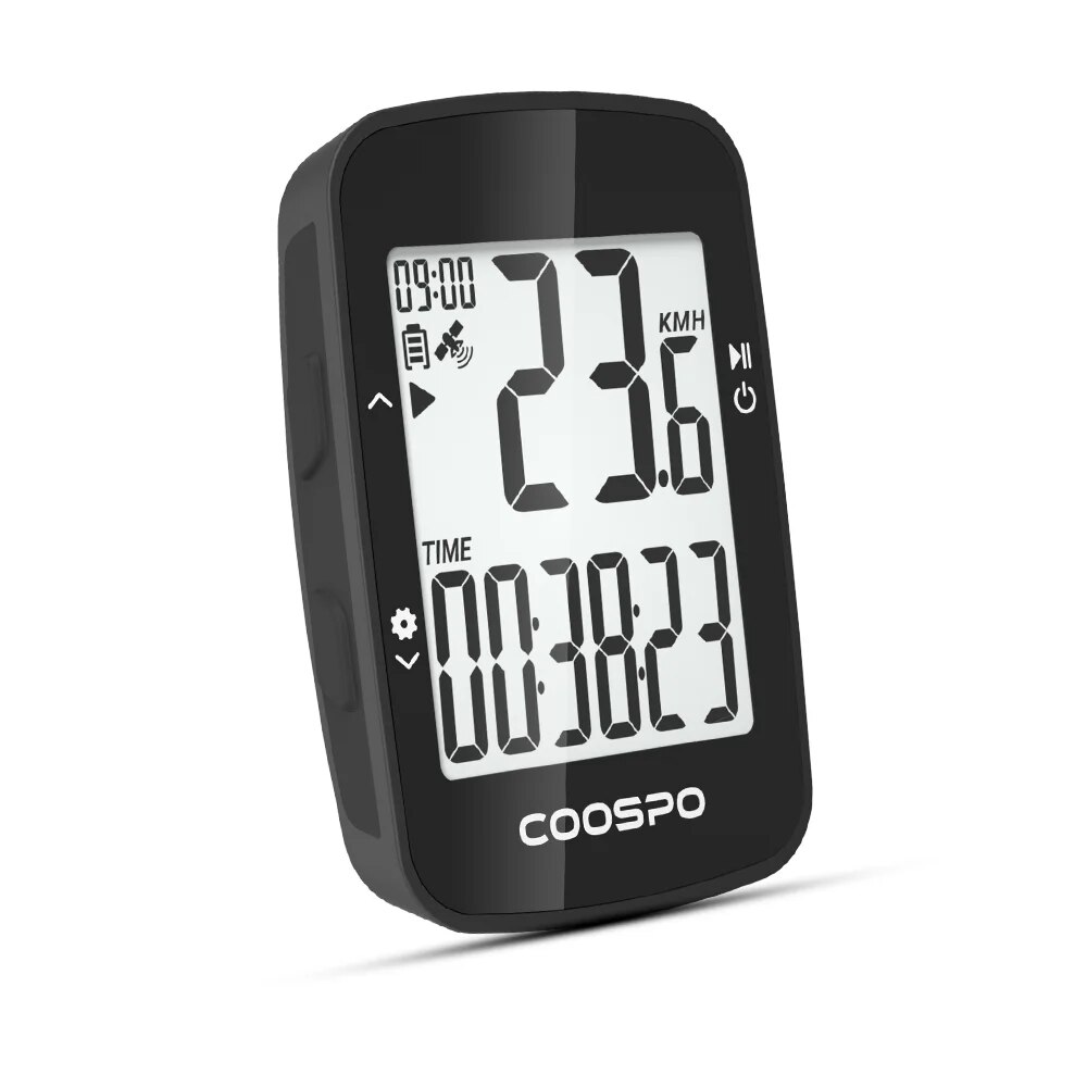 COOSPO BC107 Fietscomputer GPS Draadloze Fiets Fietsen Odometer Snelheidsmeter 2.4 "FSTN Bluetooth5.0 ANT Waterdichte GPS BDS: WHITE