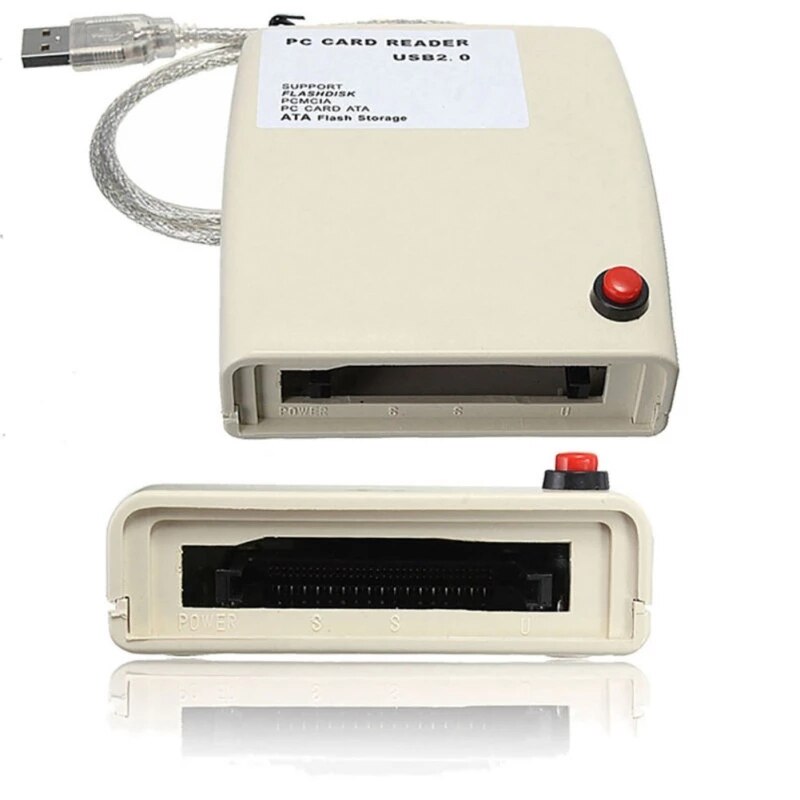 PCMCIA to USB to 68 Pin ATA PCMCIA Card Reader Flash Disk Memory Card Reader Adapter Converter For Computer