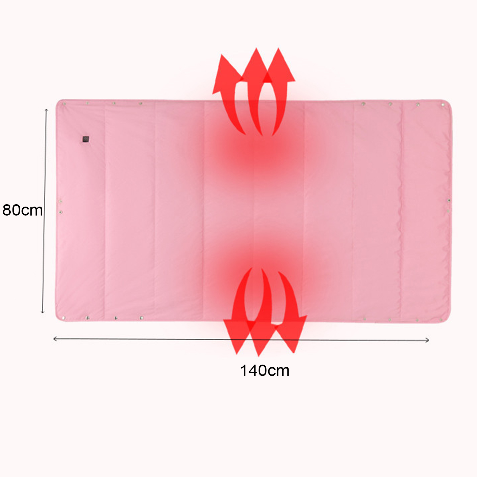 Manta térmica de franela Coral, colcha de felpa con calefacción eléctrica, carga inteligente, fuente de alimentación USB