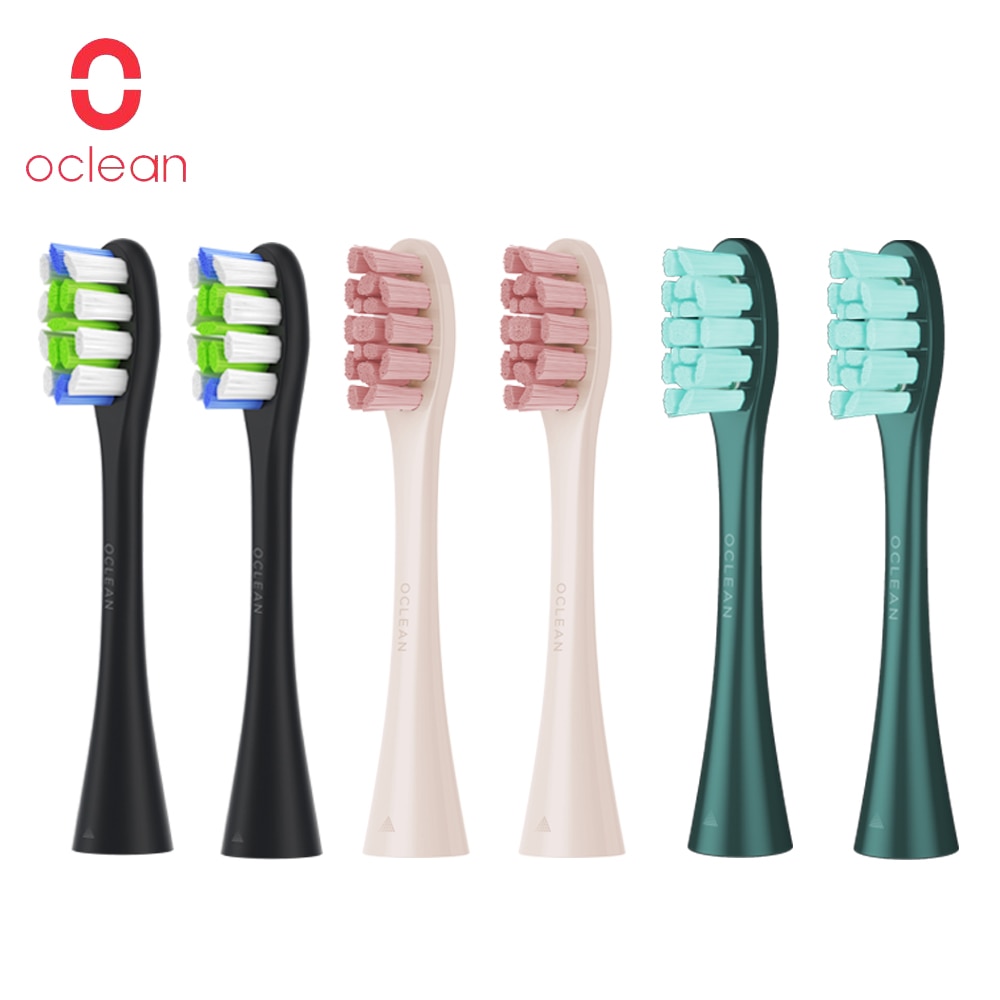 Oclean x pro / x / one / zi 2 stk. udskiftningsbørstehoveder til automatisk elektrisk sonisk tandbørste dybe rengøringsbørstehoveder
