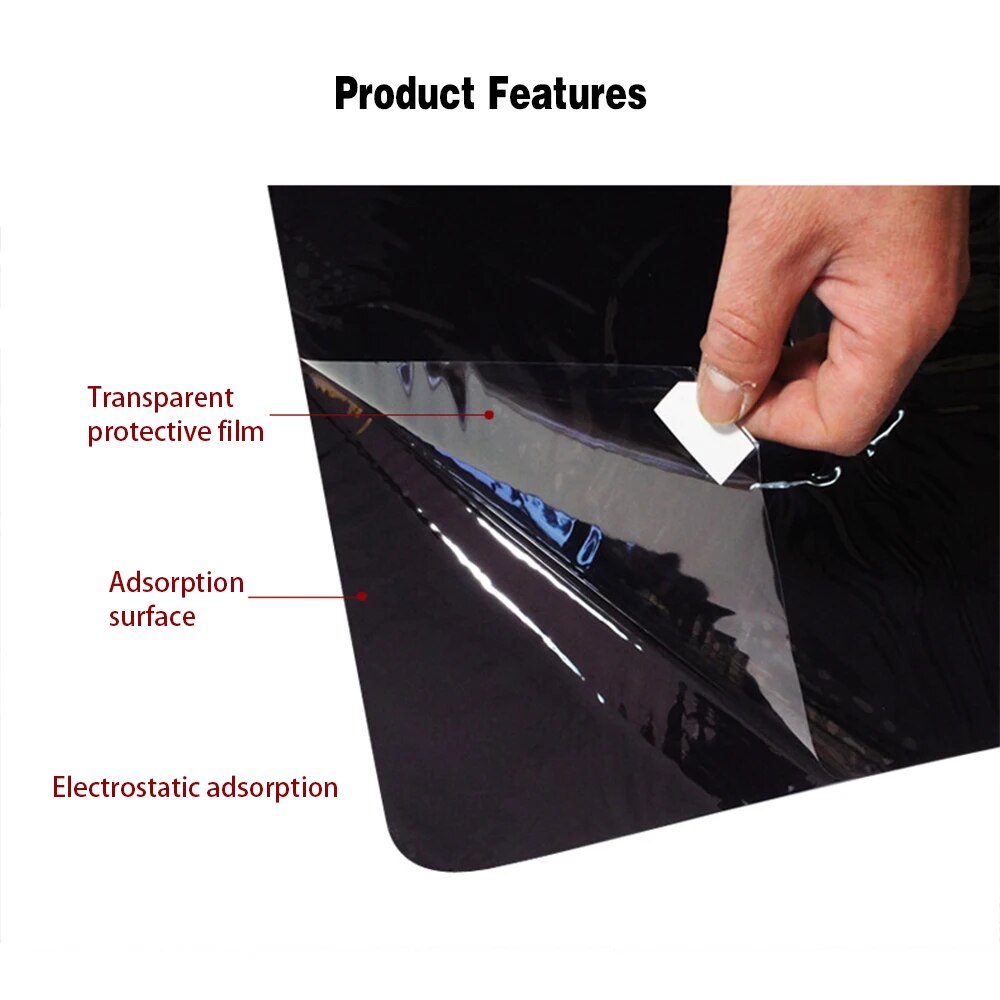 Adesivi elettrostatici per parasole per finestrino dell'auto privacy anti-UV Adesivi per finestre parasole punteggiati bianchi neri per coperture per blocchi laterali auto