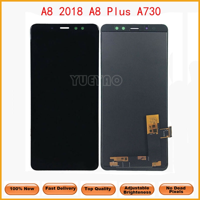 A730 Lcd Display Voor Samsung Galaxy A8 Plus A8 + Touch Screen Digitizer Vergadering Voor A730F A730F/Ds a730x Vervangende Onderdelen