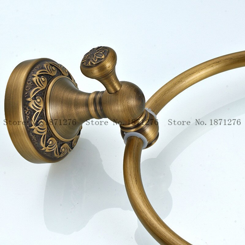 Antieke Handdoek Ring Massief Messing Wall Mounted Bad Handdoekenrek, Badkamer Sanitair Hanger Hardware Accessoires