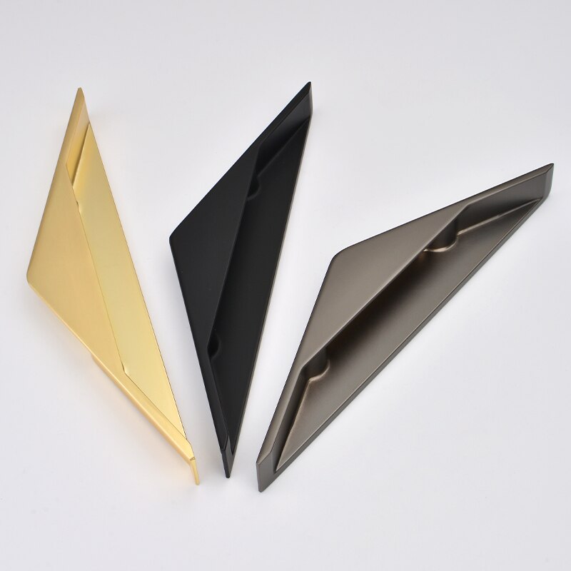 Modern minimalist embedded concealed handle light luxury cabinet door drawer hidden triangle embedded sliding door concealed