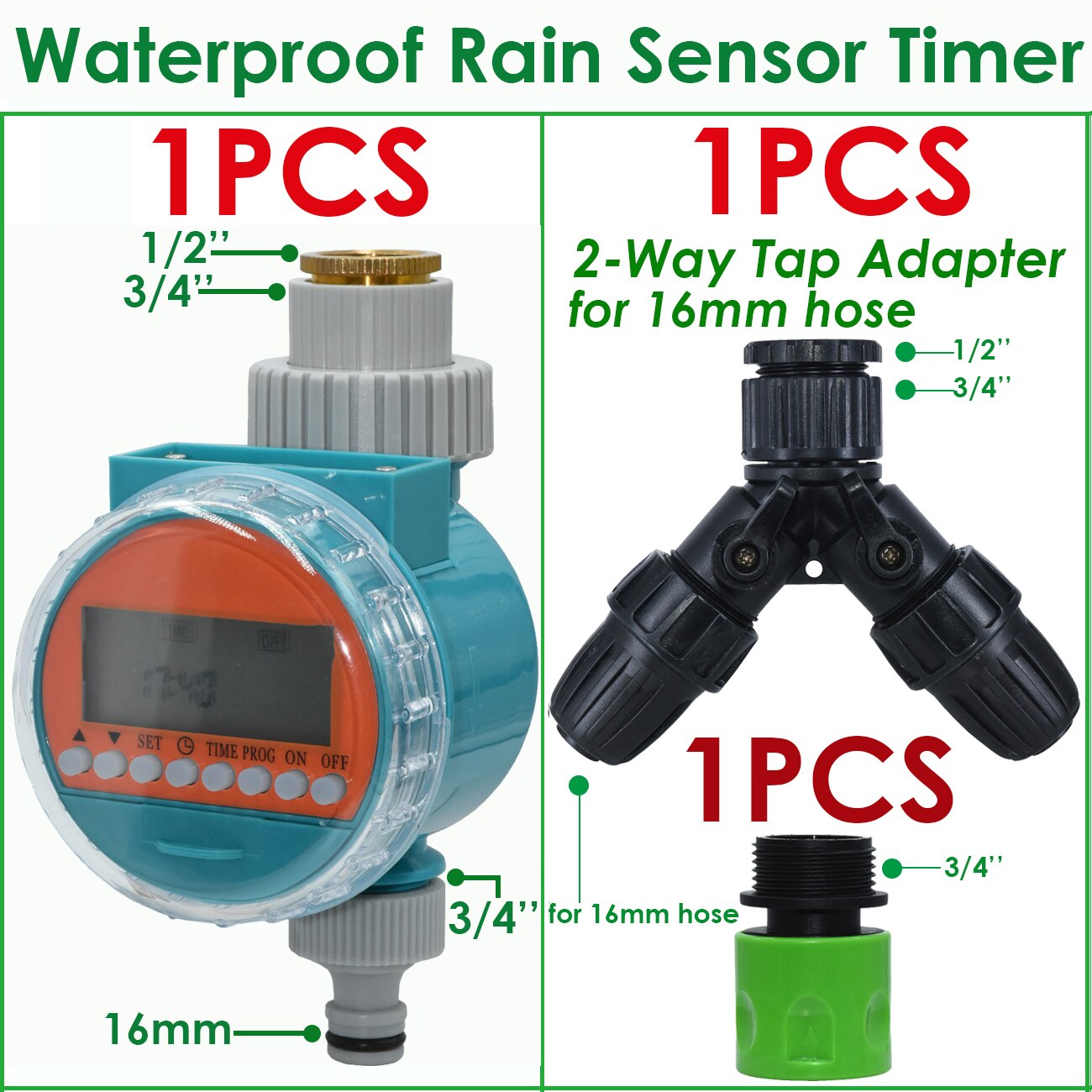 KESLA Waterproof Rain Sensor Water Timer Irrigation Automatic Garden Electronic Irrigator Watering Controller System Greenhouse: Waterproof Rain-I