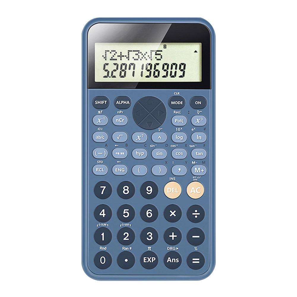12 Digits Study Scientific Calculator Two Line Display Battery Powered Multifunctional Handheld 240 KindS Computing Functions
