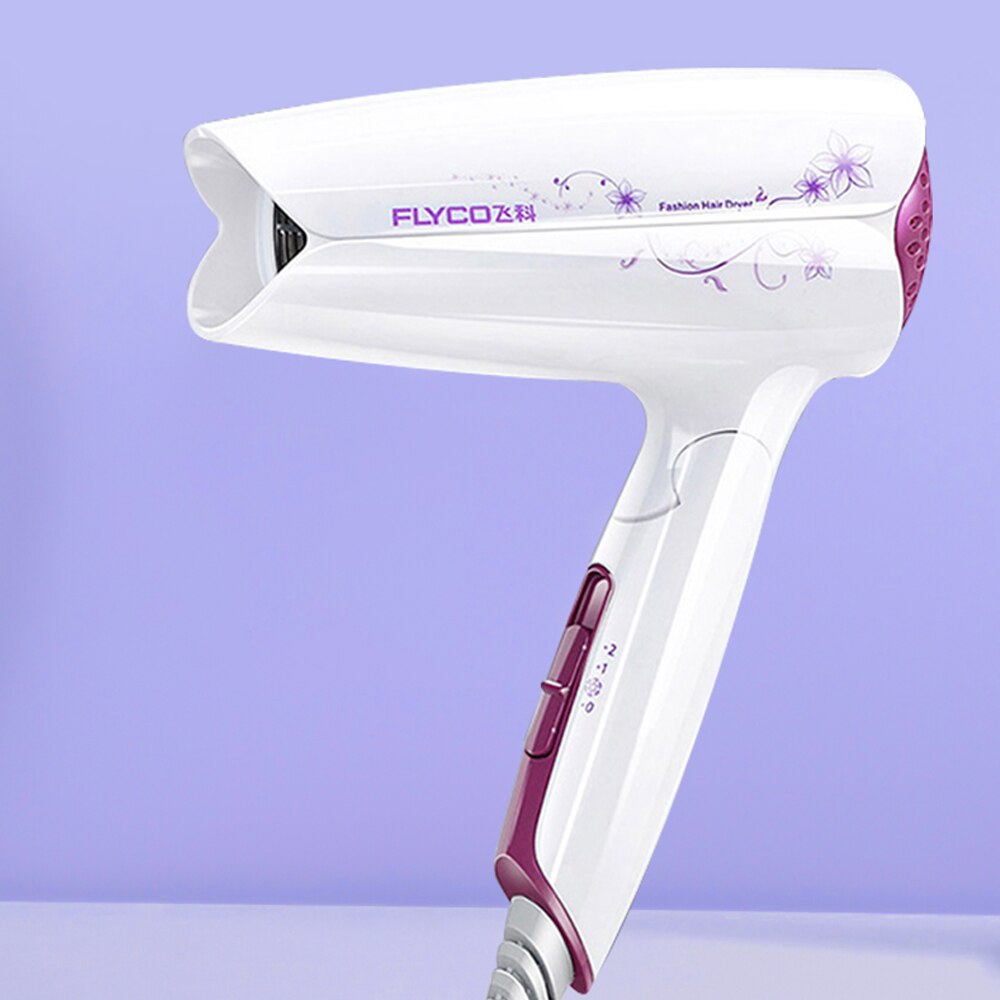 FLYCO-secador de pelo para el hogar, aire de calefacción y refrigeración, electrodomésticos de alta potencia, viento , poco ruido, UE