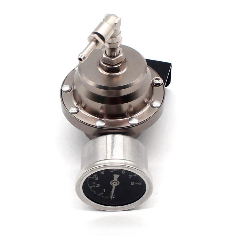 DEFT Universal Adjustable Fuel Pressure Regulator With original gauge and instructions Titanium L Aluminum Fuel Pressure Regulat