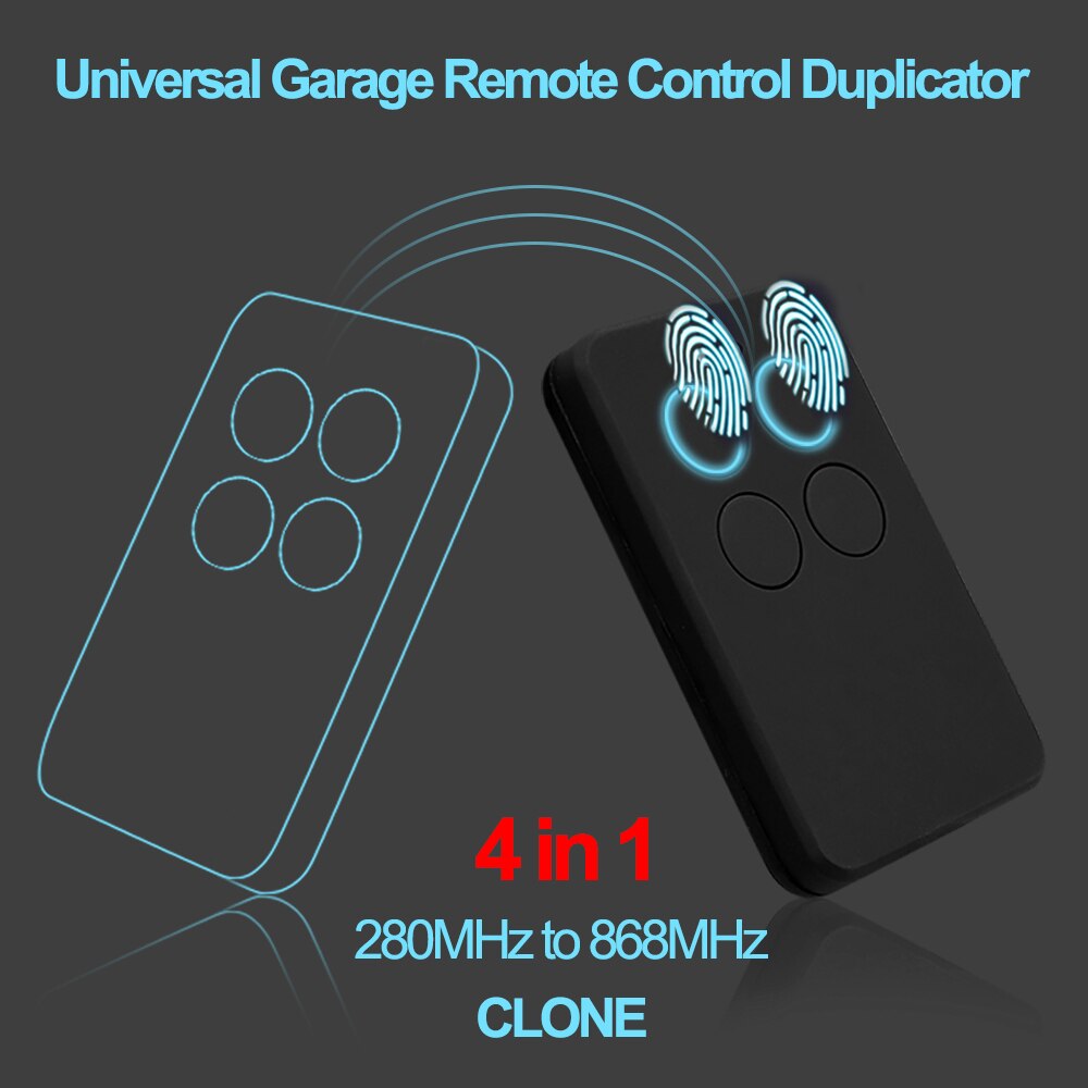Mando a distancia de garaje MUV2-CYC MUV4-CYC JCM ROPER TECH GO-2- GO-4 GO 2 GO 4 GO-MINI GO MINI Command JCM 433 868MHz