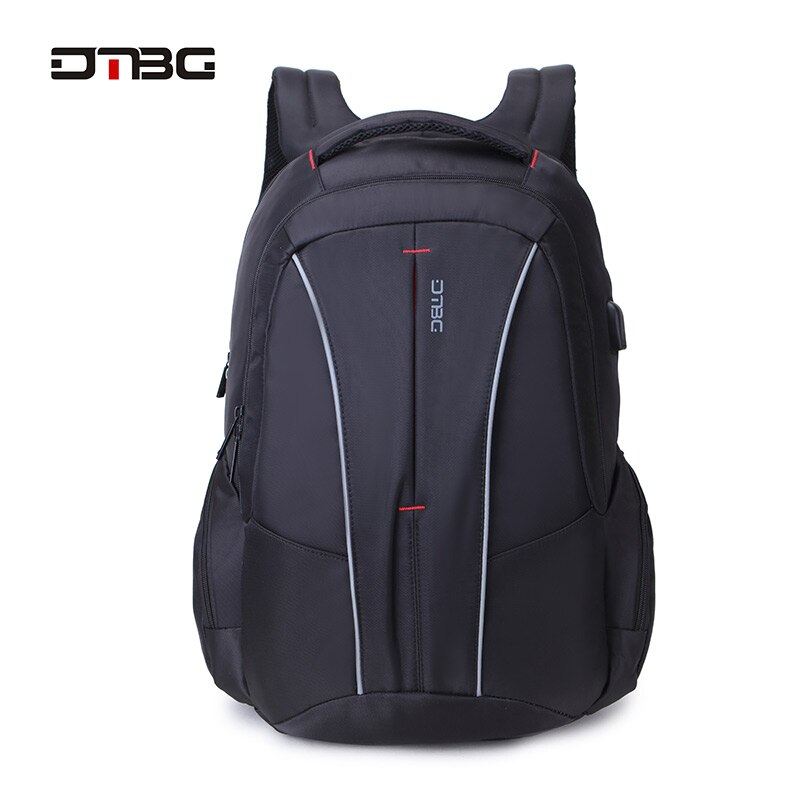 DTBG Large Capacity Smart School Backpacks For 17.3 Inch Laptop Student College Water Repellent School Bag Sacs Rucksack: Black